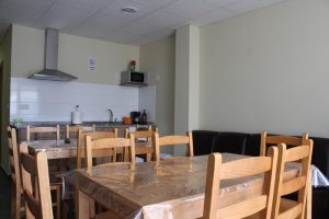 Comedor Albergue novo porto en Portomarin Lugo
