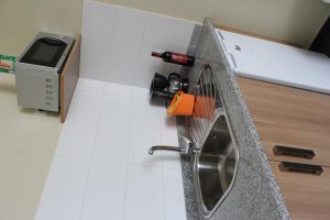 Fregadero Albergue novo porto en Portomarin Lugo